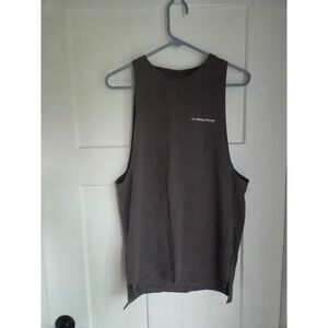 Gymreapers Mens Muscle Tank Top Gray Sleeveless Gym Shirt Skull Logo Size M